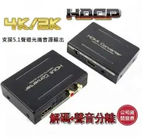 在飛比找露天拍賣優惠-4K版 HDCP SPDIF 光纖轉類比 圓剛 解碼器 MO