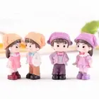 Couple with hat Resin Miniature Figurine Fairy Garden Decor Micro Landsca XL