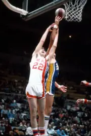 Jim Eakins New Jersey Nets fights for a rebound v the Indiana Pac- 1976 Photo