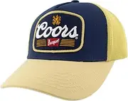 [H3 Sportgear] Coors Banquet Logo Embroidered Patch Two Tone Trucker Hat Multicolor, Multicolor, One Size