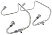 Aeroflow Dual Inlet Fuel Line Kit Suit 4150 Holley Carb S/Steel AF30-2671