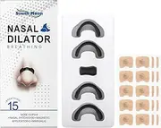 Nasal Strips,30 Packs Magnetic Nose Strips for Breathing,Sleeping,Nose Tape for Anti Snore,Reduce Snoring Nasal Dilator for Men and Women