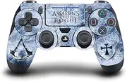 Official Assassin's Creed Glacier Logo Rogue Key Art Vinyl Sticker Gaming Skin Decal Cover Compatible with Sony PlayStation 4 PS4 DualShock 4 Controller