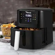 Vevare 5L Air Fryer with LCD Touch Control 1500W Oil Free Cooker for Kitchen Black