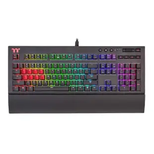 【Tt eSPORTS】TT Premium X1 RGB Cherry MX 機械式青軸電競鍵盤(KB-TPX-BLBRTC-01)