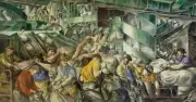 Reginald Marsh : Sorting the Mail : 1936 : Archival Quality Art Print
