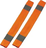 Ergodyne GloWear 8004 High Vis Safety Seat Belt Cover for Seatbelt Compliance, Reflective Accents for Enhanced Visibility, Orange