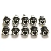 10x DC Power Supply Charger Jack Socket Female Panel Mount Connector 5.5 x 2.1mm