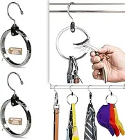 2-Pack Multipurpose Closet Hanger Organizer ROLLY HANGER Great Space Saver Cut Clutter in Any Closet Ideal Belt Hanger, Baseball Hats, Ties, Scarves, Purses Organizer Closet Organizers and Storage