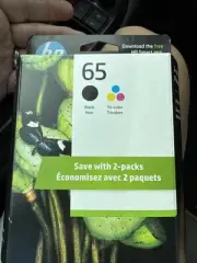HP 65 Black 65 Tri-Color Combo Ink Cartridge 6ZD95AN OEM Box 05/2026
