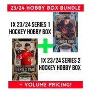 2x HOBBY BOX BUNDLE! 23/24 Upper Deck Series 1 & Series 2 Hockey Hobby Box