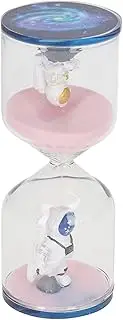 Desk Timer Decorative Hourglass Timer Educational Clock for Office Desk Book Shelf Cabinet Birthday Gift Games Classroom (Pink 15 Minutes)