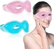 DGMI Cooling Eye Mask, Pack of 2, Gel Eye Mask, Cooling Mask, Reusable Cooling Ice Sleep Masks for Post-Surgery, Swelling, Allergies, Sinus & Migraines