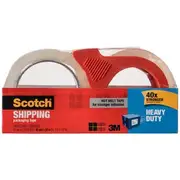 Scotch Heavy Duty Tape and Dispenser 48mm x 50m Clear 2 Pack