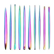 Stainless Steel Colored Soft Pottery Clay Sculpture Tool Clay Embossing9292