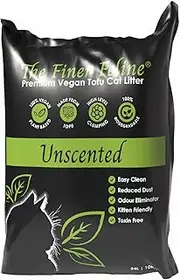 Premium Vegan Tofu Cat Litter | Unscented | Ultra Absorbent & High Clumping | Odor Control & Dust-Free | Cat & Kitten Safe | Lightweight & Flushable | Eco-Friendly Sustainable Choice (24L / 10kg)