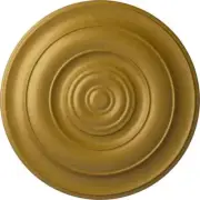 Ekena Millwork Ceiling Medallion 18"W Polyurethane Paintable in Pharaohs Gold