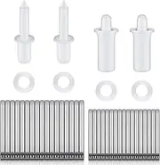 [Jetec] 85 Pieces Repair Plantation Shutters Tool Set Plantation Shutter Louvers Staples Replacement Repair Pins for Windows Tools Supplies (Mixed Sizes)