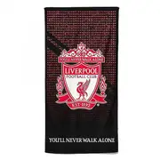 Liverpool FC Crest Mesh Towel Black/Red/White One Size