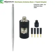 Vehicle Shortwave Antenna Base Aluminum Alloy + Tripod Adapter f/ Outdoor