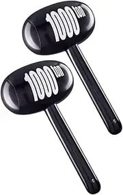CLISPEED 2pcs Inflatable Hammer Safe Balloon Hammers for Birthday Parties and Outdoor Fun Lightweight Cartoon Design for Interactive Play and Festive Atmosphere