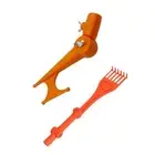 Mini Rake Lightweight Leaf Rake Garden Leaf Remover for Gutter Roof Yard