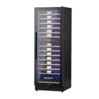 Devanti Wine Cooler Fridge Compressor Dual Zone Cellar Chiller 128 Bottles Black