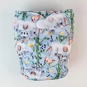 Monarch Ultimate Wipeable Cloth Nappy with Hook and Loop Closure, Spill The Beans