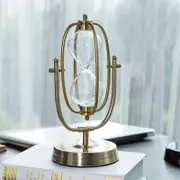 1x Hourglass Timer 30 Minutes Sand Clock Vintage Metal Watch Antique Sandglass