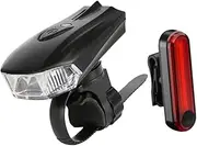 GANAZONO 1 Set Bike Light USB Rechargeable Bike Warning Light Kit for Outdoor Riding Essential Cycling Accessory for Safety