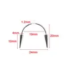 Stainless Steel C Bar Smile Lip Tiger Teeth Nail Vampire Body Piercing Jewel _in