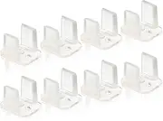 Lyvixora 100PCS LED Strip Mounting Clips - RGB Strip Fixing Buckle, Neon Light Clips for 6mm Width Secure Hold, Heat Resistant & Flexible Easy Installation