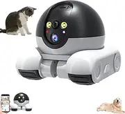 Patrol Buddy Robot Camera, Robot Camera on Wheels, 2025 New Indoor Movable Security Monitor, with App Remote Control, with 2-Way Talk, Night Vision, House Movable, for Cats Dogs (4G,No Card)