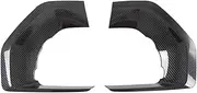 Compatible For KIA MOHAVE 2020 2021 2022 Front Fog Light Lamp Cover Trim Foglight Bezel Decoration Frame Carbon Fiber