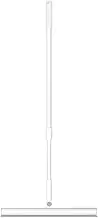 39cm Floor Squeegee Scrubber with Adjustable Handle (75-125cm), 180° Pivoting Head & Soft Rubber Blade for Glass, Floor, Shower Walls, and Bathroom Surfaces