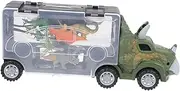 GLSTOY 1 Set Funny Cartoon Dinosaur Shaped Transport Truck for Portable Animal Carrier with Smooth Edges Present for Imaginative Play and Learning