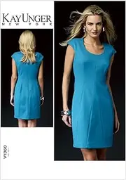 [VOGUE PATTERNS] V1360 Misses' Dress Sewing Template, Size F5 (16-18-20-22-24)