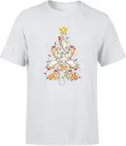 [keoStore] Santa Corgi Christmas Tree Lights Funny Corgi Christmas - Standard T-Shirt