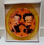 Betty Boop Gold 7" Novelty Wall/Desk Clock Brand New