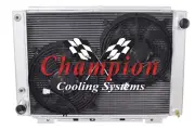 3 Row Supply Champion Radiator W/ 2 12" Fans for 1964 1965 1966 Ford Thunderbird (for: Ford)