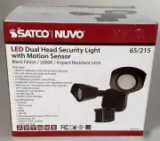 Satco Nuvo LED Lighting 65/215 Flood Lights Outdoor Motion Sensor 20-Watt 3000K