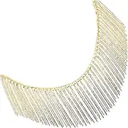 jojofuny Rhinestone Chain Trim for DIY Crafts Decorative Tassel Sewing Fringe Chain for Clothing Bags Accessories Versatile Durable Applique