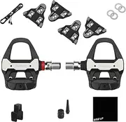 Favero Assioma PRO RS-1, Single-sensing Side Pedal Based SPD-SL Road Cycling Power Meter with Extra Cleats, Shimano Compatible SPD-SL Cleats, Bluetooth and ANT+ for Cycling GPS Computers & Smartphones