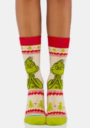[Stance] Grinch Sweater Crew Socks