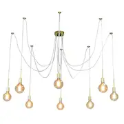 Spider 8Lights Pendant Mooney Gold | Marden Designer