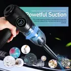 2in1 Compressed Air Duster Blow Suck Digital LED Display Vacuum Cleaner NEW