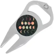 Phases of The Moon Golf Ball Marker Divot Repair Tool Bottle Opener