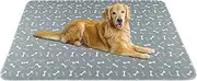 Washable Dog Pee Pads, Large 2-Pack 36”x48”, Super Absorbent and Waterproof Reusable Dog Pee Pads for Potty Training, Crate, Kennel, Whelping Mat, Eco-Friendly Polyester Material