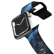 Apple Watch Series 4-6, SE (44mm) Impact Band Black and Blue marble