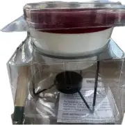 Fondue Set : 1 Pot, 1 Holder, 2 Forks X10 (NEW IN BOX) 5 Red 5 Green Pot